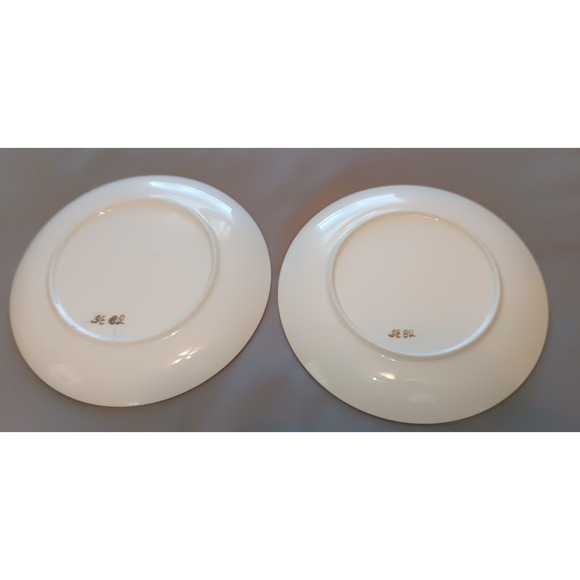 Set Of 2 Decorative Plates Winteling Bavaria Asian Zen Minamilist Chinoiserie - Picture 5 of 7